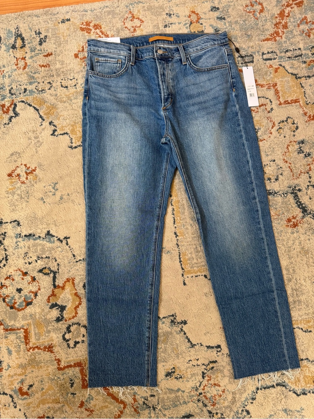 Joe's Jeans Slim Straight Denim in Medium Blue Wash